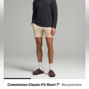 NWT Size34 Lululemon Men’s Classic Fit Warpstream 7” Khaki Shorts New in Package